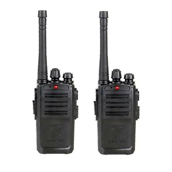 New Portable Black Walkie Talkie Pair With Batteries – Battery Operated