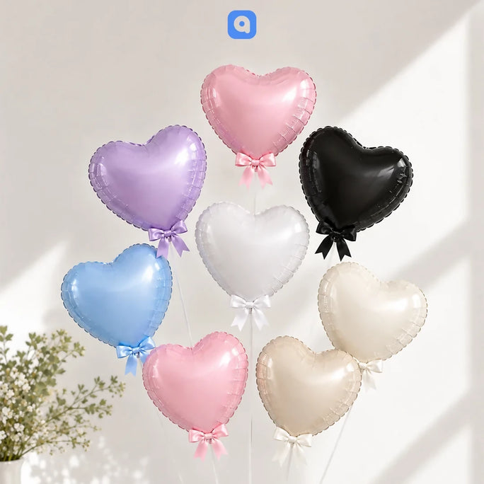 White Pack of 6 Satin Bows