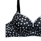 Sajiero Padded Bra Set -  Noir Heart