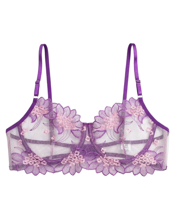 Sajiero Non Padded Bra Set - Verdelle - Purple