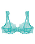 Sajiero Non Padded Bra Set - Rose Veil - Aqua