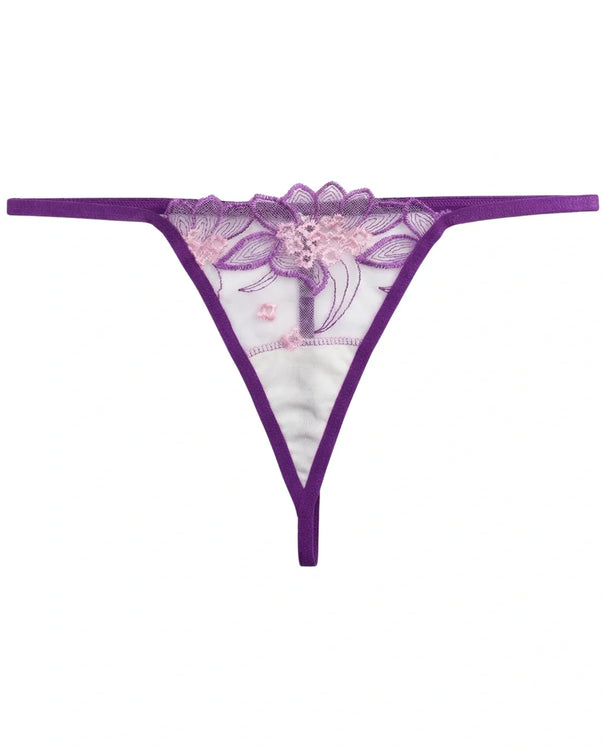 Sajiero Non Padded Bra Set - Verdelle - Purple
