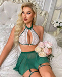 Sajiero Babydoll Lingerie  - Zerelle - Green