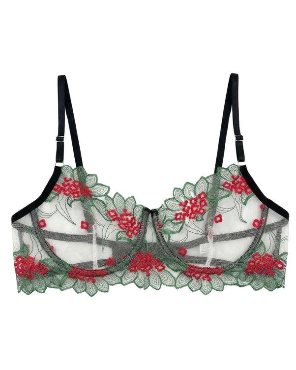 Sajiero Non Padded Bra Set - Verdelle - Green