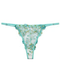 Sajiero Non Padded Bra Set - Flora Zest - Soft Green