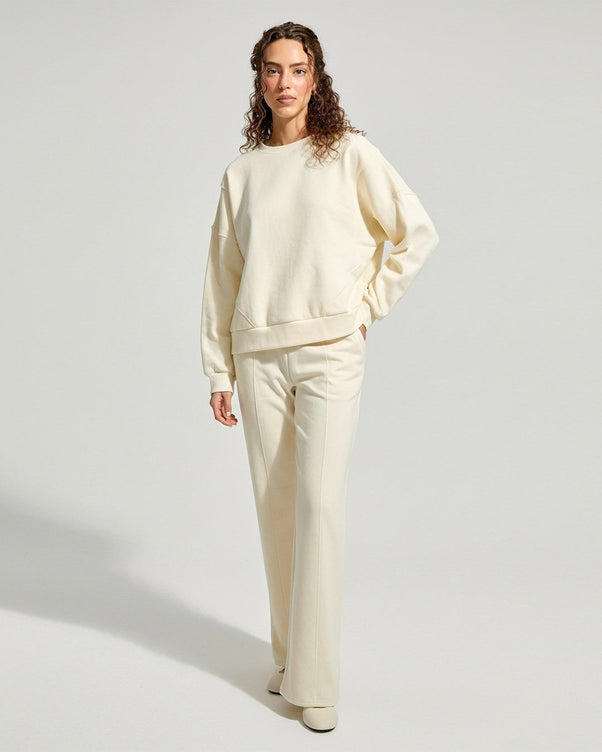 Sajiero Fleece Tracksuit -Warm Set - Lemon