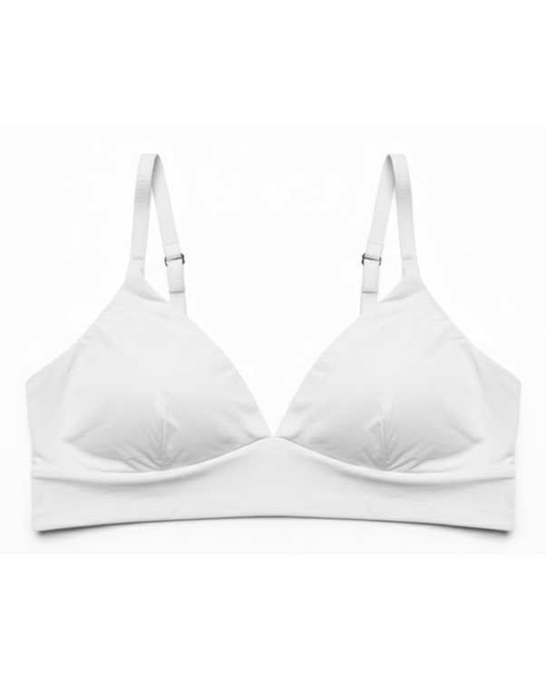Sajiero Non-Padded - Comfort Bra - White