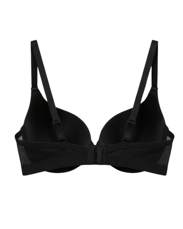 Sajiero Padded T-Shirt Bra -Soft Glow - Black
