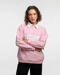 Sajiero Fleece Polo Style Sweatshirt - FUSION - Pink