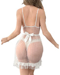 Sajiero Babydoll Lingerie  - Marvelle - White