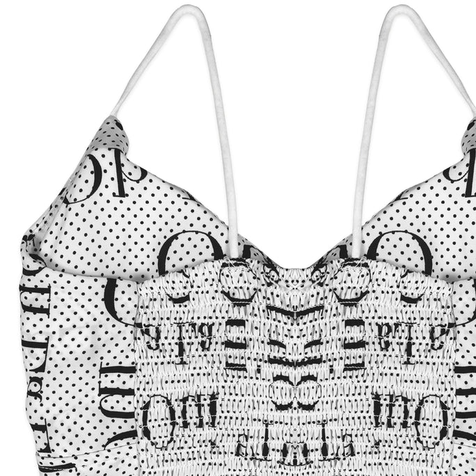 Sajiero Bralette - Dots Strappy White