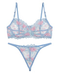Sajiero Non Padded Bra Set - Verdelle - Blue