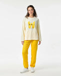 Sajiero Fleece Pajama Suit - Bunny Glow