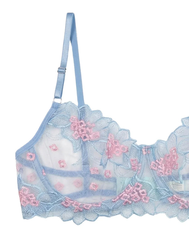 Sajiero Non Padded Bra Set - Verdelle - Blue