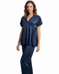 Sajiero Silk PJ Set - Silk Ease - Blue