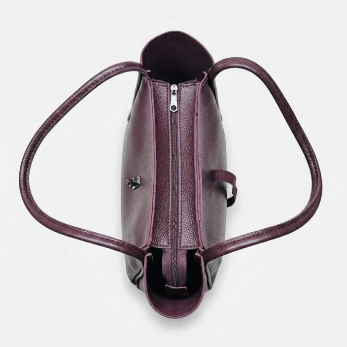 WestStyle - Women's 2PCs Joblet Tote Bag for Women in Brown Color