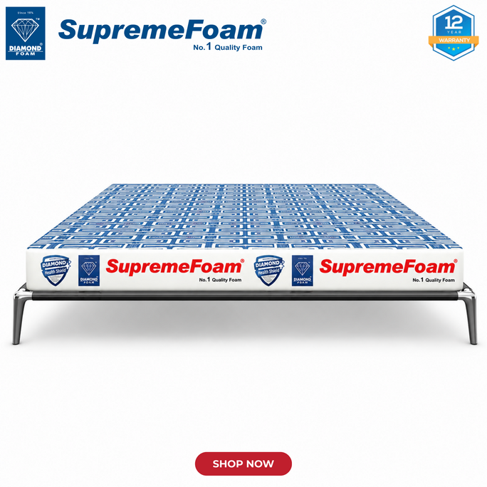 Diamond Supreme Foam Mattress | 12 Years Brand Warranty