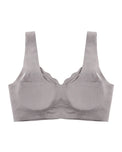 Sajiero Front-Button Bra - Zova - Brown