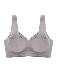 Sajiero Front-Button Bra - Zova - Brown