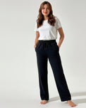 Sajiero Fleece Trouser -Everyday Fit - Black