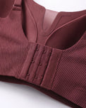 Sajiero Padded Seamless Curve Bra - Maroon