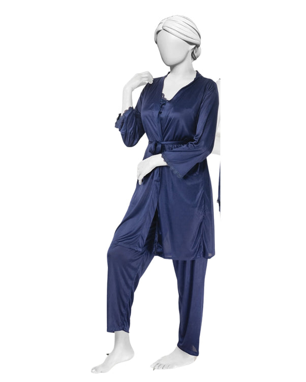 Sajiero Jersey Silk 2pcs Gown Set
