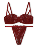 Sajiero Non Padded Bra Set - Lila