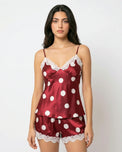 Sajiero Cami Set - Polka Smooth - Red