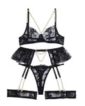Sajiero Garter Set - Mystique Noir
