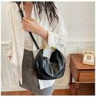 Stylish Bucket Leather Crossbody Bag for Women