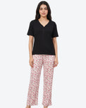 Sajiero Cotton PJ Set - Heart Petal