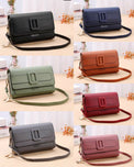 Double Zipper Women's Wallet Crossbody Bag - Stylish Mobile Pouch & Card Holder Purse
