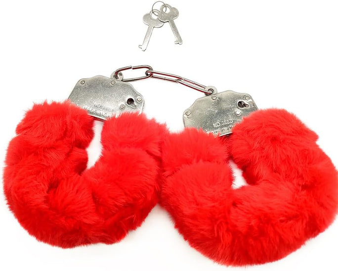 Sajiero Furry Handcuffs - Red