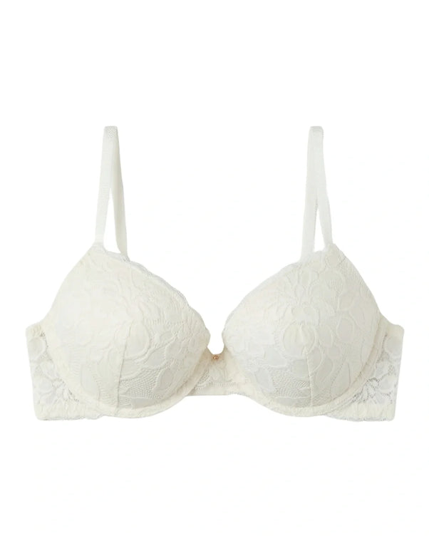 Sajiero Padded Bra Set - Elviora - Off White