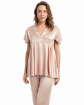 Sajiero Silk PJ Set - Silk Ease - Champagne