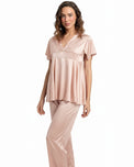 Sajiero Silk PJ Set - Silk Ease - Champagne