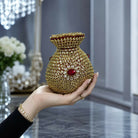 Royal Full Stone Kundan Potli Bag for Women & Girls - Bridal & Festive Crossbody Purse with Chain Strap