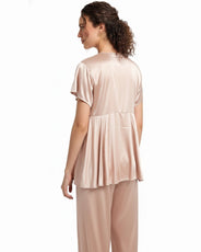 Sajiero Silk PJ Set - Silk Ease - Champagne
