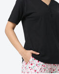 Sajiero Cotton PJ Set - Heart Petal