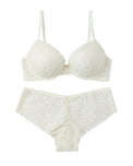 Sajiero Padded Bra Set - Elviora - Off White