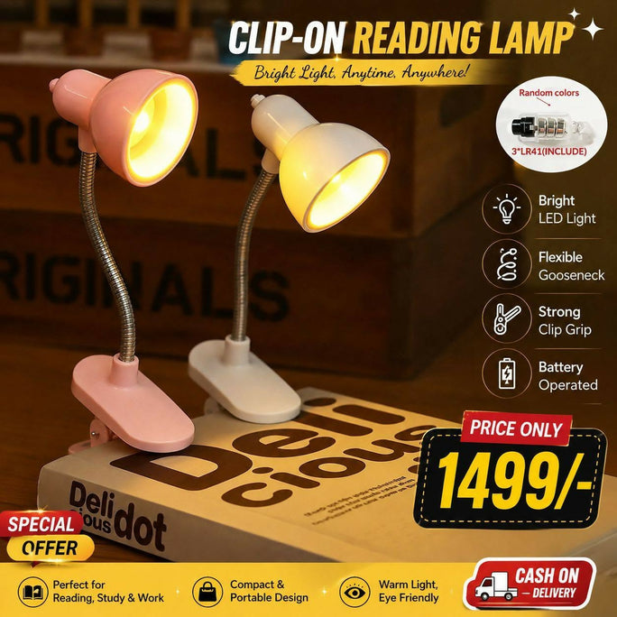 CLIP ON READING LAMP