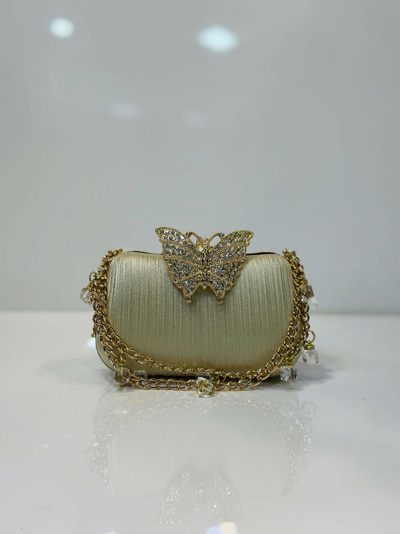 Luxury Shimmer Party Clutch Bag for Women - Elegant Evening & Wedding Purse