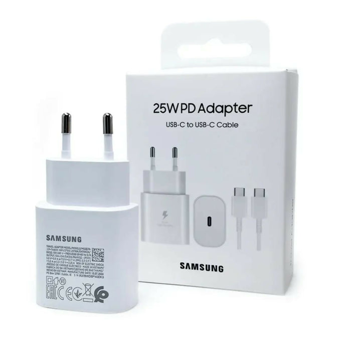Original Samsung 45W Super Fast Charger with USB-C to USB-C Cable | PD Power Adapter for Galaxy Note, S Series, Z Fold/Flip | Genuine Type C Wall Charger