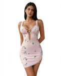 Sajiero Babydoll Lingerie  -  Wisteria - Pink