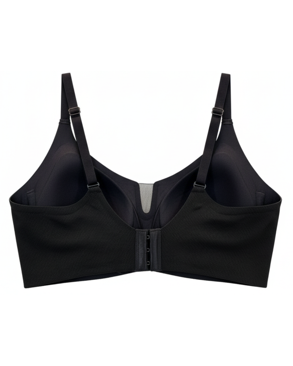 Sajiero Padded Seamless Curve Bra - Black