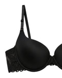 Sajiero Padded T-Shirt Bra -Daily Comfort - Black
