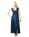 Sajiero Elegant 1 Piece Cross Cut Long Nightie (011)