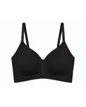 Sajiero Padded Seamless Easy Comfort Bra - Black