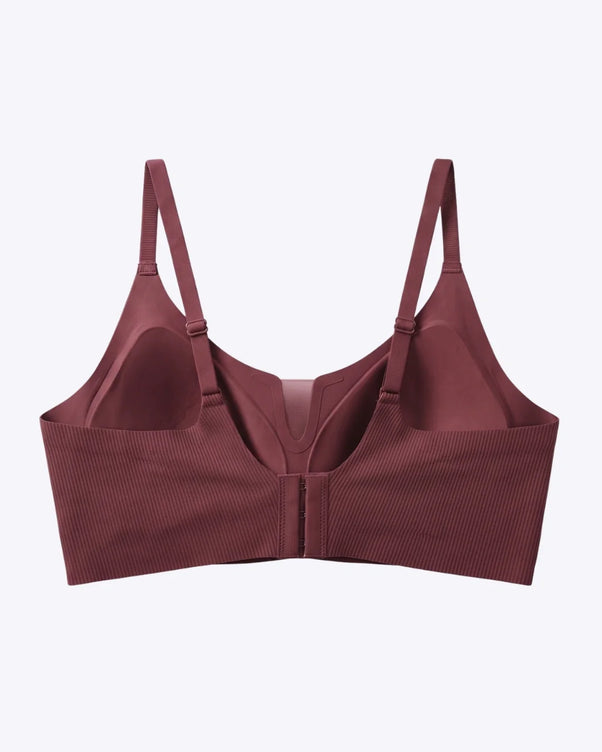 Sajiero Padded Seamless Curve Bra - Maroon