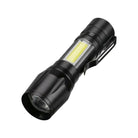 Torch - Mini LED Micro USB Charging With Cable And Case - USB Charging Powerful Flashlight 3800LM XPE COB Small Rechargeable - Flash Light Zoomab